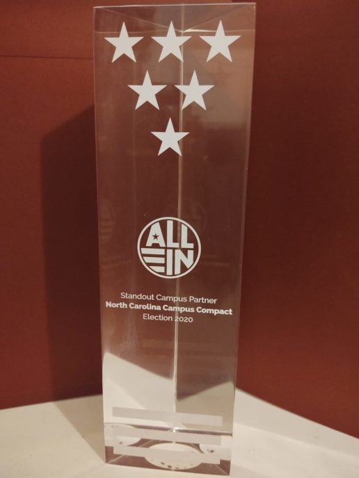 2021 ALL IN Campus Democracy Challenge Award Winner