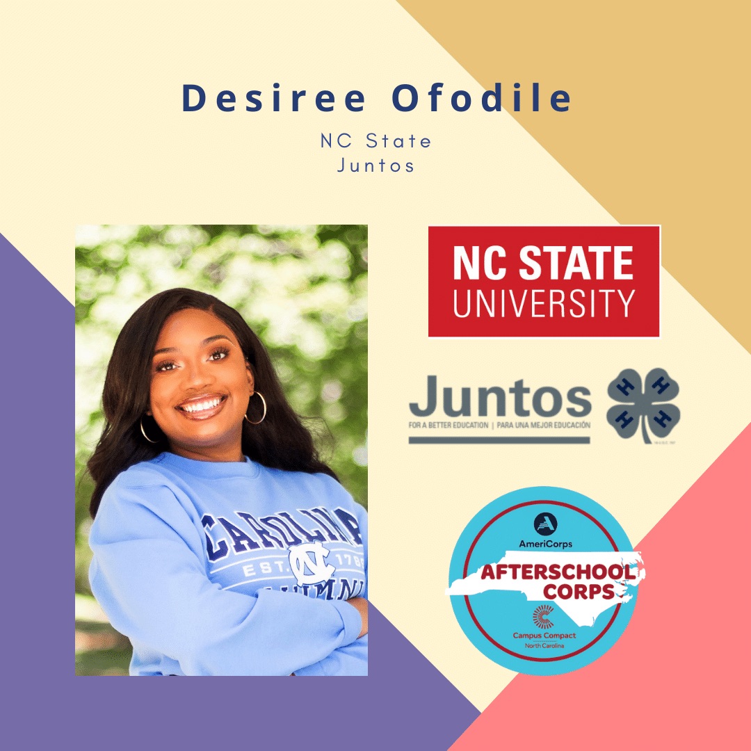 Desiree Ofodile and NCSU Juntos Program