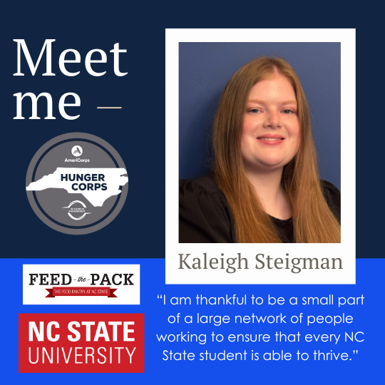 VISTA Spotlight Series: Kaleigh Steigman & NC State